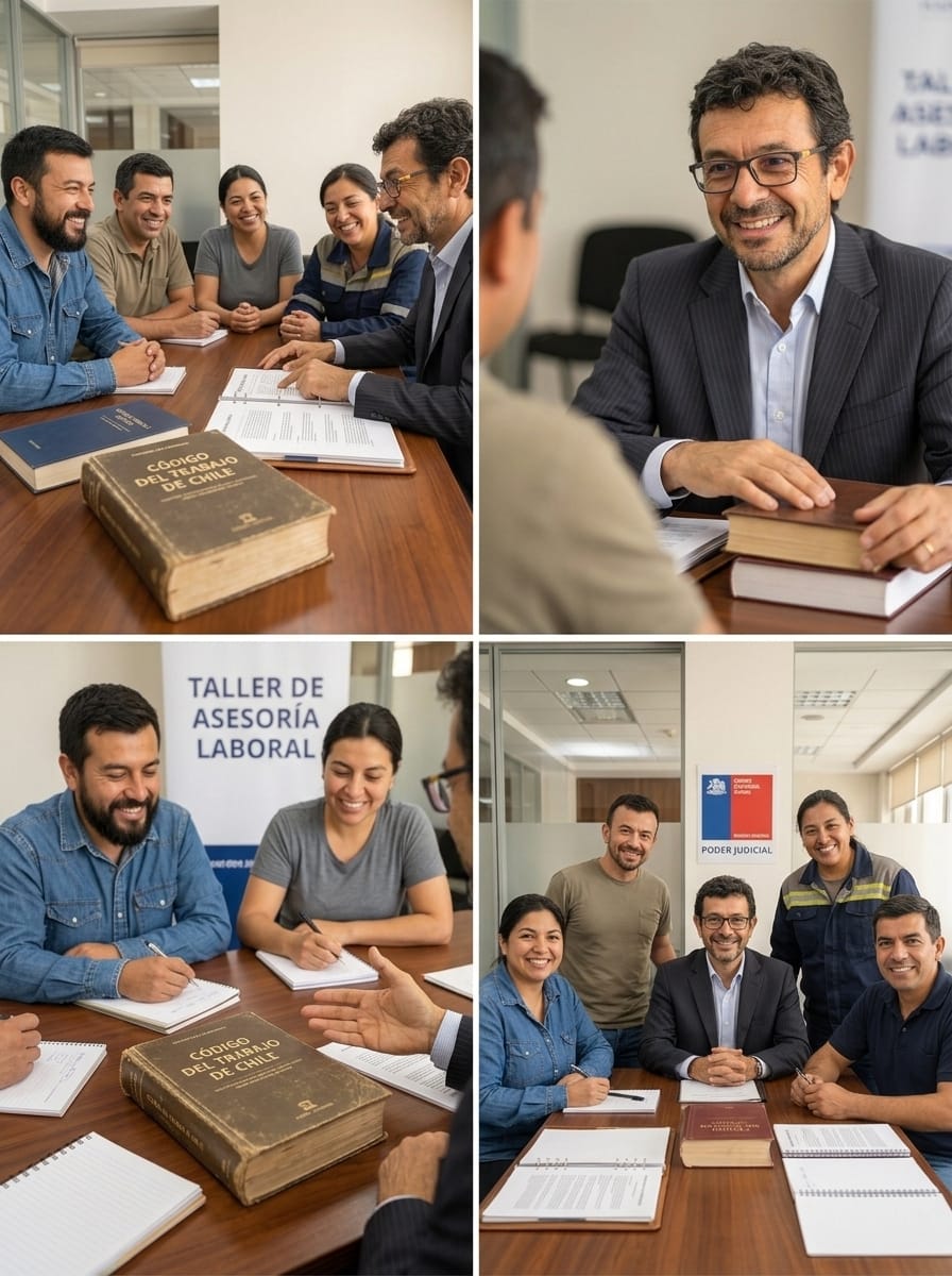 Los socios de Salas & Jeria en su oficina
